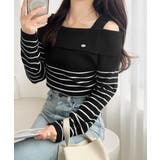 【mily bilet】抜け感たっぷり大人の肌見せ。ワンオフショルアクセントボタ… | Classical Elf | 詳細画像10