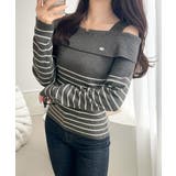 【mily bilet】抜け感たっぷり大人の肌見せ。ワンオフショルアクセントボタ… | Classical Elf | 詳細画像12