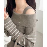 【mily bilet】抜け感たっぷり大人の肌見せ。ワンオフショルアクセントボタ… | Classical Elf | 詳細画像19