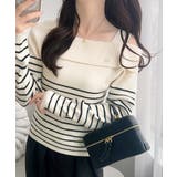 【mily bilet】抜け感たっぷり大人の肌見せ。ワンオフショルアクセントボタ… | Classical Elf | 詳細画像2