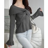 【mily bilet】デコルテ美人を叶える一着♪ツイストオフショル２WAYリブ… | Classical Elf  | 詳細画像13 