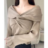 【mily bilet】デコルテ美人を叶える一着♪ツイストオフショル２WAYリブ… | Classical Elf  | 詳細画像14 