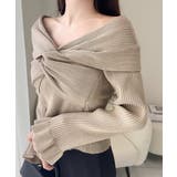 【mily bilet】デコルテ美人を叶える一着♪ツイストオフショル２WAYリブ… | Classical Elf  | 詳細画像16 