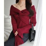 【mily bilet】デコルテ美人を叶える一着♪ツイストオフショル２WAYリブ… | Classical Elf  | 詳細画像23 