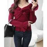 ボルドー | 【mily bilet】デコルテ美人を叶える一着♪ツイストオフショル２WAYリブ… | Classical Elf 