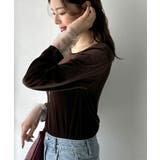 異素材ミックスで魅せる◎シアーベロア袖メッシュ切り替えプルオーバー | Classical Elf  | 詳細画像13 