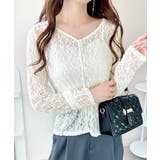 【mily bilet】華奢見えレースで大人の甘さを。クリアボタンシアーレースカ… | Classical Elf  | 詳細画像7 