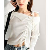 アイボリー | 【mily bilet】エレガントな大人カジュアル。マルチウェイオフショル肩リボ… | Classical Elf 