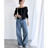 トレンドの韓国風。高見えダブルジップオフショルカットソー | Classical Elf  | 詳細画像10 