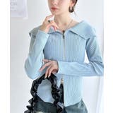 トレンドの韓国風。高見えダブルジップオフショルカットソー | Classical Elf  | 詳細画像15 