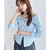 トレンドの韓国風。高見えダブルジップオフショルカットソー | Classical Elf  | 詳細画像17 