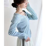 トレンドの韓国風。高見えダブルジップオフショルカットソー | Classical Elf  | 詳細画像18 