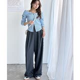 トレンドの韓国風。高見えダブルジップオフショルカットソー | Classical Elf  | 詳細画像22 