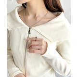 トレンドの韓国風。高見えダブルジップオフショルカットソー | Classical Elf  | 詳細画像23 