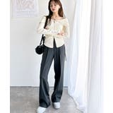 トレンドの韓国風。高見えダブルジップオフショルカットソー | Classical Elf  | 詳細画像3 