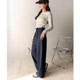 【mily bilet】新感覚デザイン。レース使いダブルウエストワイドスラックス… | Classical Elf  | 詳細画像31 