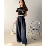 【mily bilet】新感覚デザイン。レース使いダブルウエストワイドスラックス… | Classical Elf  | 詳細画像39 