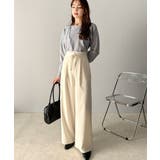 【mily bilet】新感覚デザイン。レース使いダブルウエストワイドスラックス… | Classical Elf  | 詳細画像3 