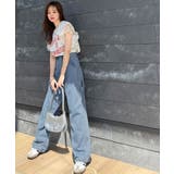 可愛さふわり2倍増し! ダブルフリル袖カレッジライクロゴゆるTシャツ | Classical Elf | 詳細画像10