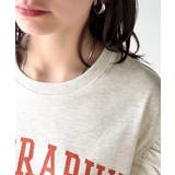 可愛さふわり2倍増し! ダブルフリル袖カレッジライクロゴゆるTシャツ | Classical Elf | 詳細画像33