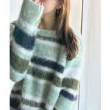 カラフルミックスで視線釘付け。マルチボーダーシャギーニットプルオーバー | Classical Elf  | 詳細画像9 