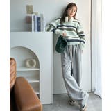 カラフルミックスで視線釘付け。マルチボーダーシャギーニットプルオーバー | Classical Elf  | 詳細画像12 