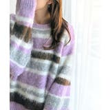 カラフルミックスで視線釘付け。マルチボーダーシャギーニットプルオーバー | Classical Elf  | 詳細画像18 