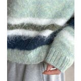 カラフルミックスで視線釘付け。マルチボーダーシャギーニットプルオーバー | Classical Elf  | 詳細画像23 