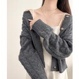 【mily bilet】ふわっと可愛く、きらっと上品。エンブレムボタンケーブルシ… | Classical Elf | 詳細画像13