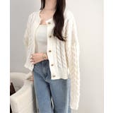 【mily bilet】ふわっと可愛く、きらっと上品。エンブレムボタンケーブルシ… | Classical Elf | 詳細画像4