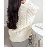 【mily bilet】ふわっと可愛く、きらっと上品。エンブレムボタンケーブルシ… | Classical Elf | 詳細画像5