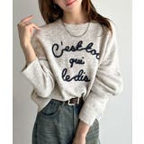 おしゃれ女子の今シーズンイチ押し♪カラーコード刺繍ミックスニットプルオーバー | Classical Elf  | 詳細画像26 