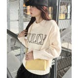 アイボリー | 【mily bilet】ハンドステッチライクロゴデザインニット | Classical Elf 