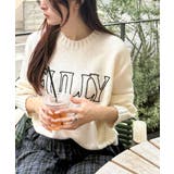 【mily bilet】ハンドステッチライクロゴデザインニット | Classical Elf  | 詳細画像3 