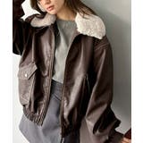 ブラウン | 【mily bilet】ファー襟取り外し可能◎ヴィンテージライクダメージフェイク… | Classical Elf 