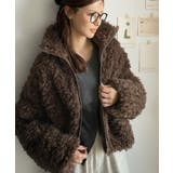 ブラウン | 【mily bilet】ふわふわのボリューム感♪フェイクレザーテープ使いプードル… | Classical Elf 