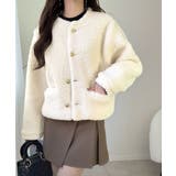 【mily bilet】エンブレムボタン使いボアジャケット | Classical Elf  | 詳細画像9 