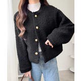 【mily bilet】エンブレムボタン使いボアジャケット | Classical Elf  | 詳細画像11 