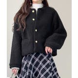 【mily bilet】エンブレムボタン使いボアジャケット | Classical Elf  | 詳細画像14 