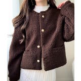 【mily bilet】エンブレムボタン使いボアジャケット | Classical Elf  | 詳細画像22 