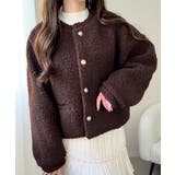 【mily bilet】エンブレムボタン使いボアジャケット | Classical Elf  | 詳細画像23 