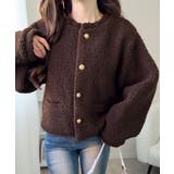 【mily bilet】エンブレムボタン使いボアジャケット | Classical Elf  | 詳細画像26 