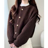 ブラウン | 【mily bilet】エンブレムボタン使いボアジャケット | Classical Elf 