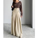 ウエストシャーリングハイウェストワイドパンツ | Classical Elf  | 詳細画像4