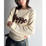 アイボリー | 【mily bilet】フェザージャガードロゴミックスニットプルオーバー | Classical Elf 