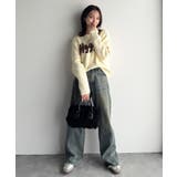 【mily bilet】フェザージャガードロゴミックスニットプルオーバー | Classical Elf  | 詳細画像10 