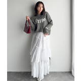 【mily bilet】フェザージャガードロゴミックスニットプルオーバー | Classical Elf  | 詳細画像16 