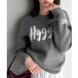 チャコールグレー | 【mily bilet】フェザージャガードロゴミックスニットプルオーバー | Classical Elf 