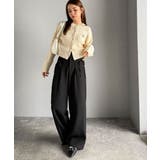 【mily bilet】タック入りストライプリボンワイドパンツ | Classical Elf  | 詳細画像7 