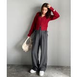 【mily bilet】タック入りストライプリボンワイドパンツ | Classical Elf  | 詳細画像15 